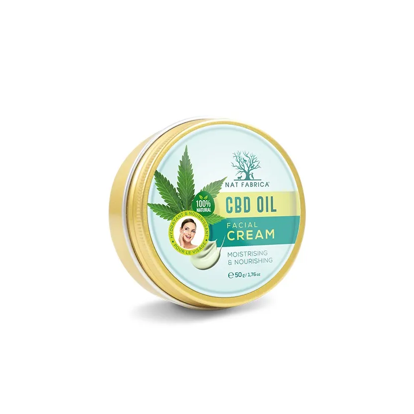 Crème pour le Visage à l'Huile de CBD – Natfabrica